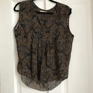 Madewell Broadway & Broome Silk Sleeveless Blouse